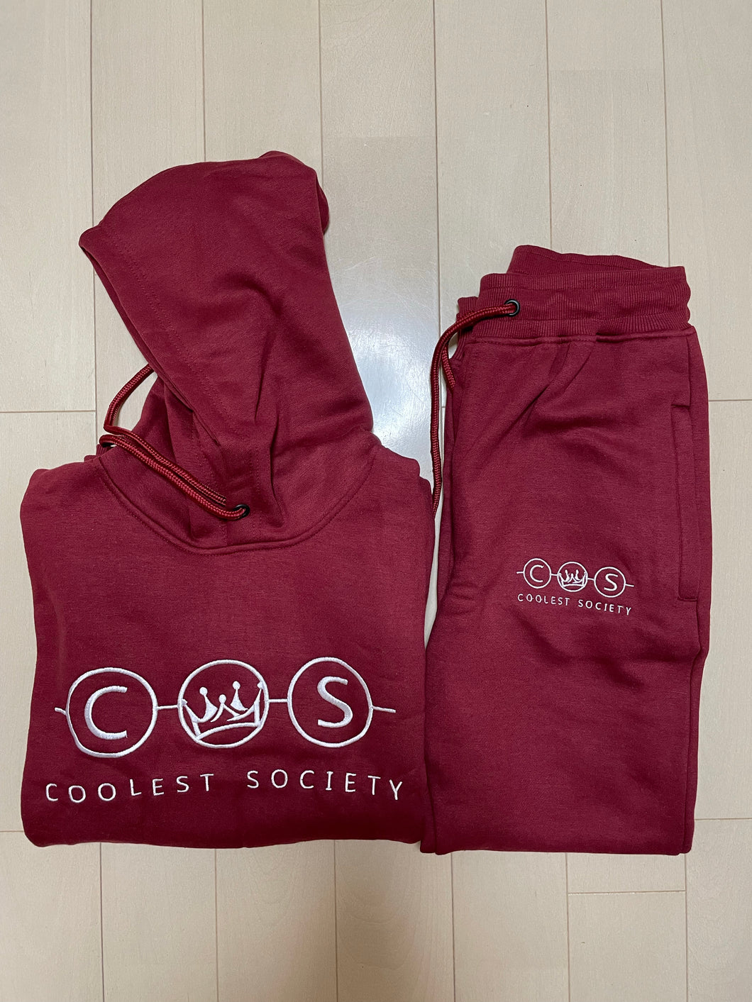 Burgundy CMK Jogger Set